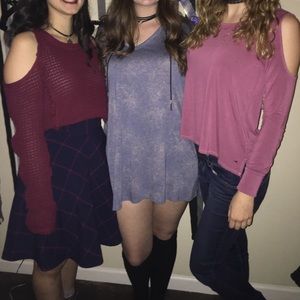 Plaid high waisted skirt